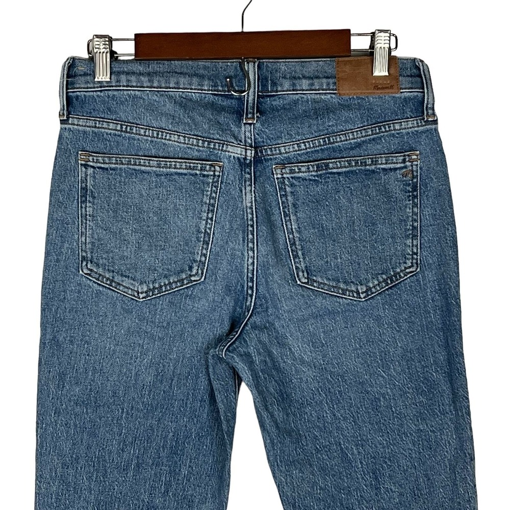 Madewell Mid-Rise Perfect‎ Vintage Jean Distressed Tapered Blue Denim ND511 27 - Picture 8 of 16